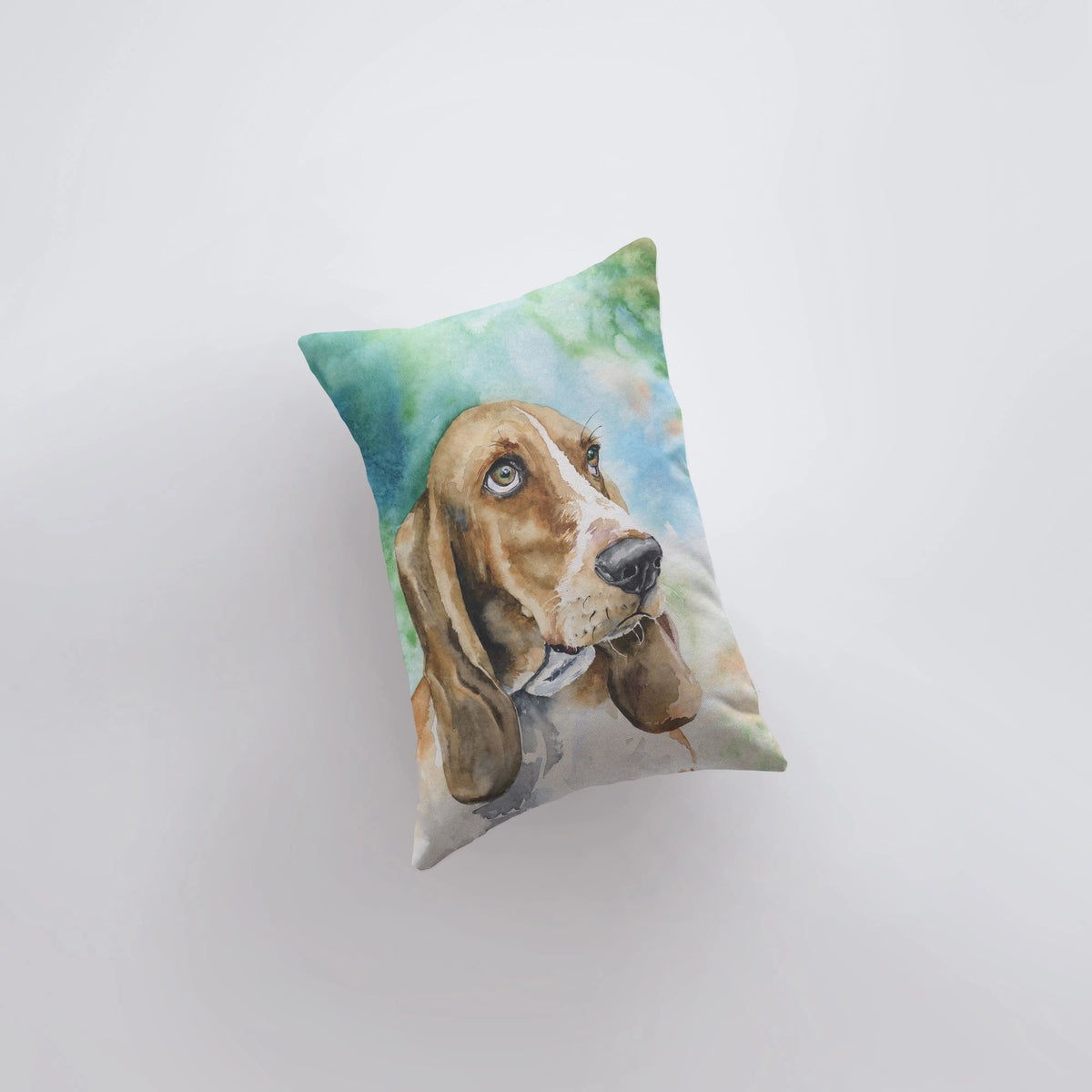 Basset Hound | 12x18 | Dog Watercolor | Pillow Cover | Home Decor | Custom Dog Pillow | Dog Mom | Accent Pillow Covers | Throw Pillow Covers