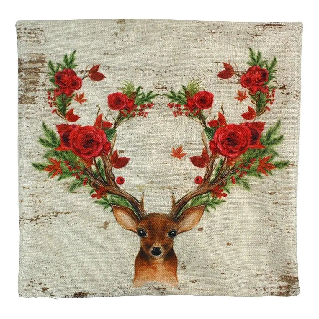 Christmas Deer | Pillow Cover | Throw Pillow