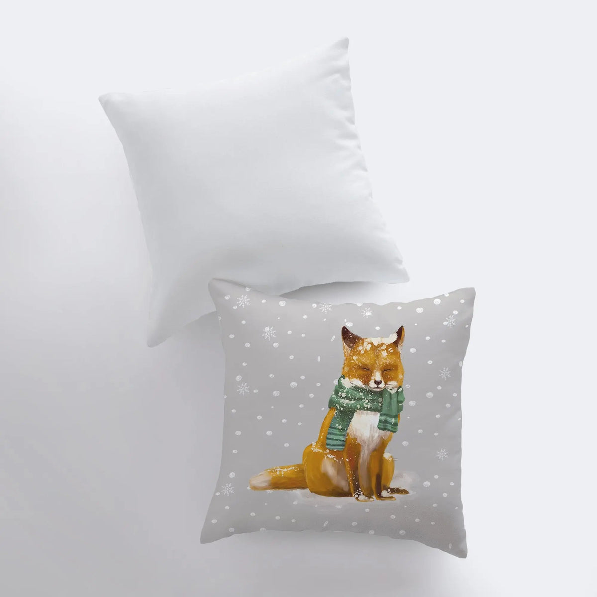 Christmas Fox | Throw Pillow | Pillow Cover