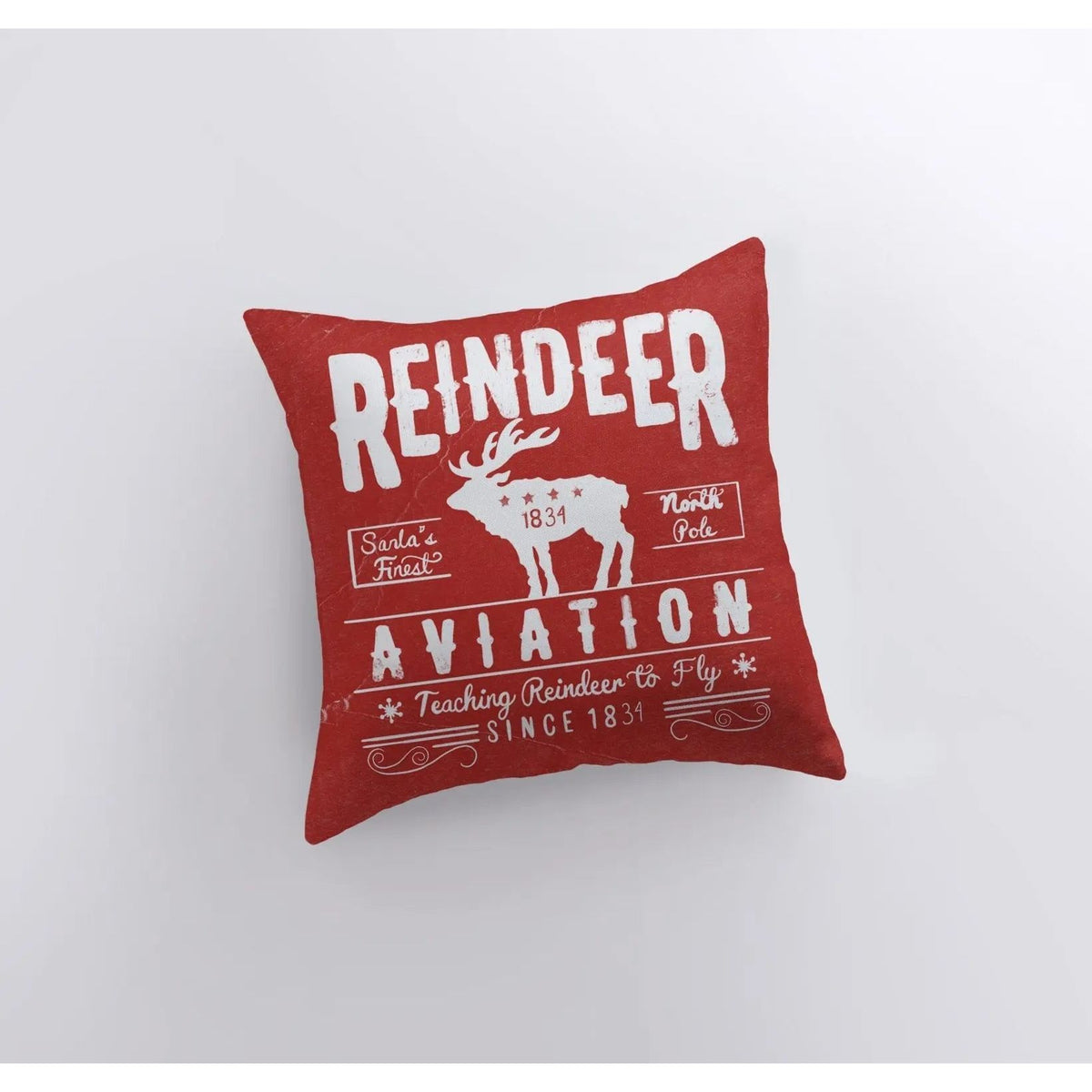 Red Reindeer Pillow | Pillow Cover
