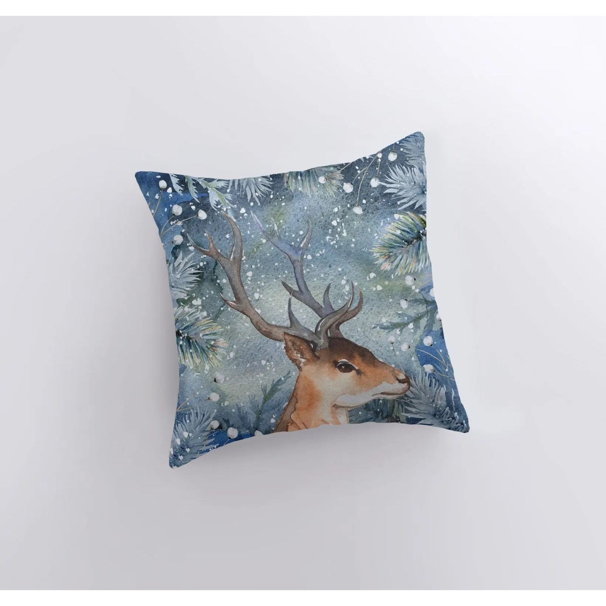Reindeer Horns Throw Pillow | Pillow Cover