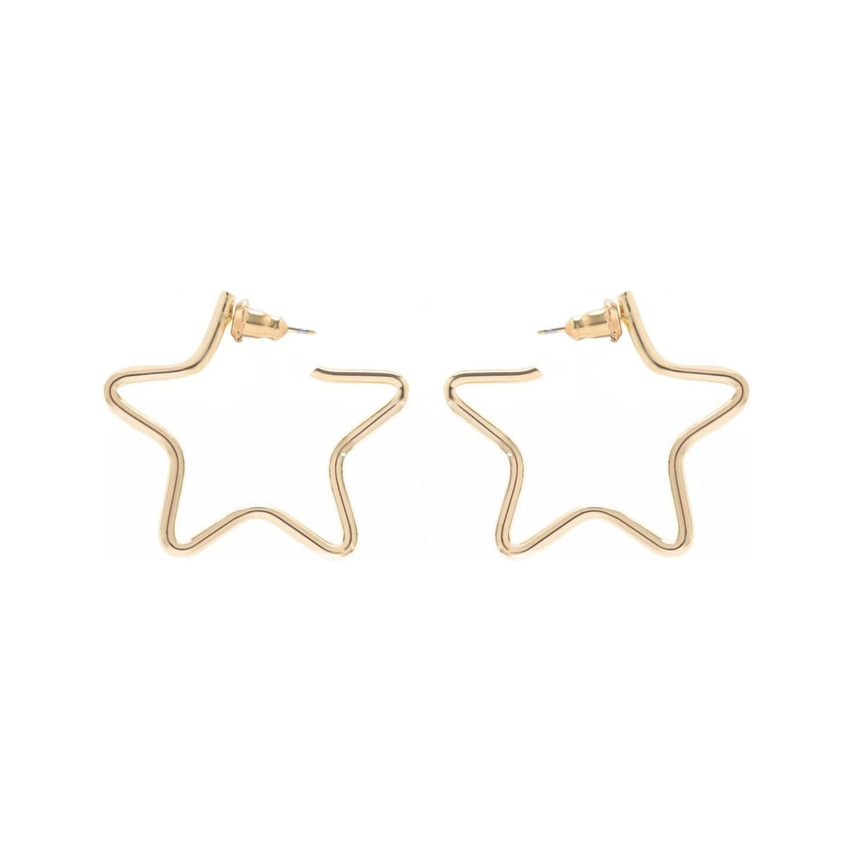 eklexic GOLD Small Full Star Earrings by eklexic
