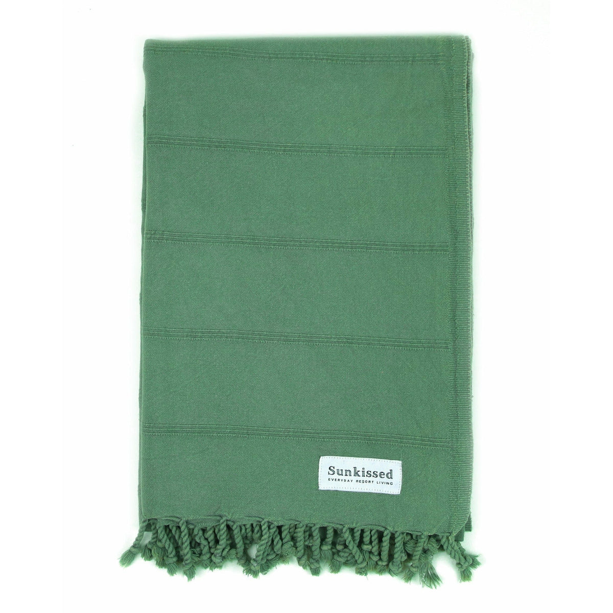 Sunkissed English Green / L • 100cm x 180cm • 40&quot;W x 72&quot;L Tenerife • Sand Free Beach Towel by Sunkissed
