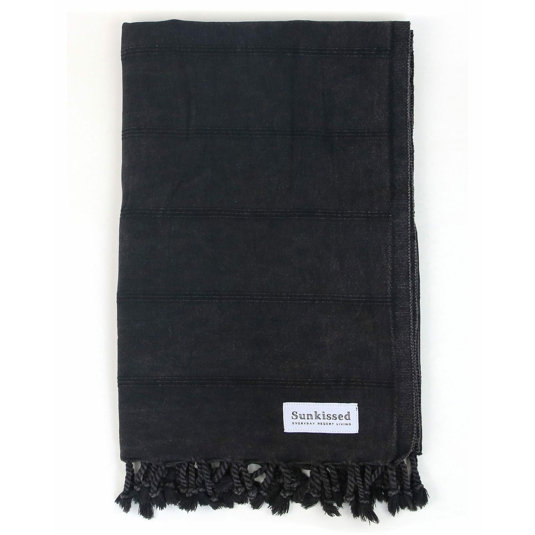 Sunkissed Charcoal / L • 100cm x 180cm • 40"W x 72"L Bali • Sand Free Beach Towel by Sunkissed
