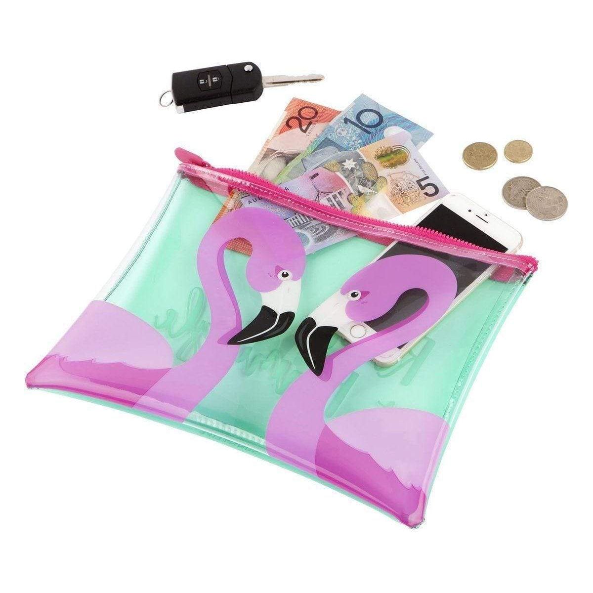 Sunny Life Hand Bags &amp; Purses Sunnylife Flamingo See-Thru Pouch