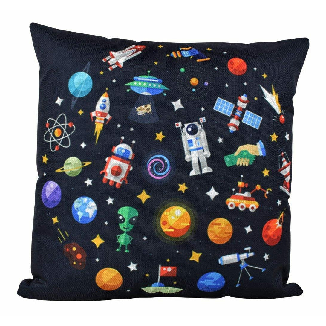 UniikPillows Aliens | Planets | Spaceship | Rocket Ship | Fun Gifts | Pillow Cover | Home Decor | Throw Pillows | Happy Birthday | Kids Room Decor by UniikPillows