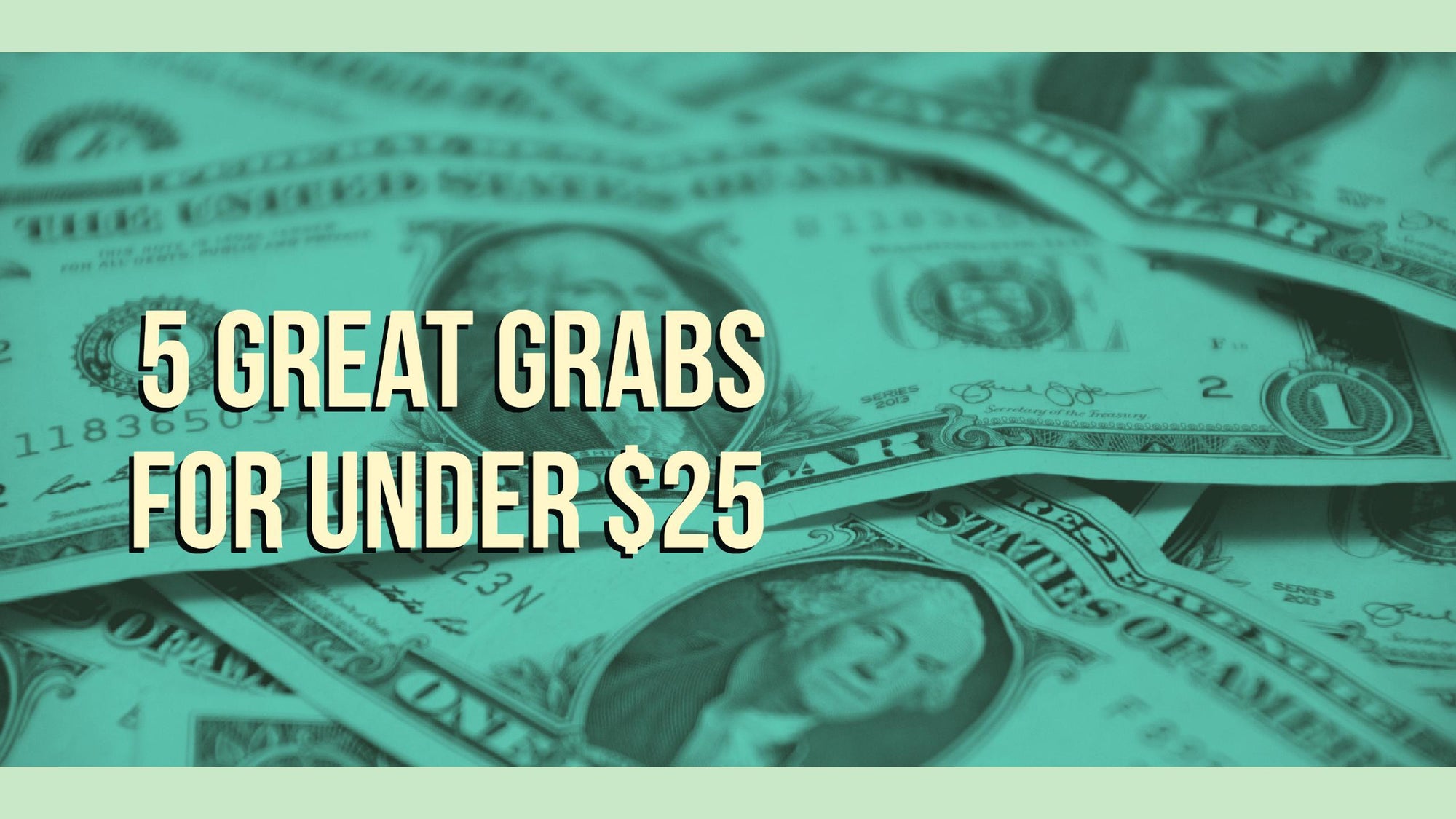 5 Great Grabs for Under $25