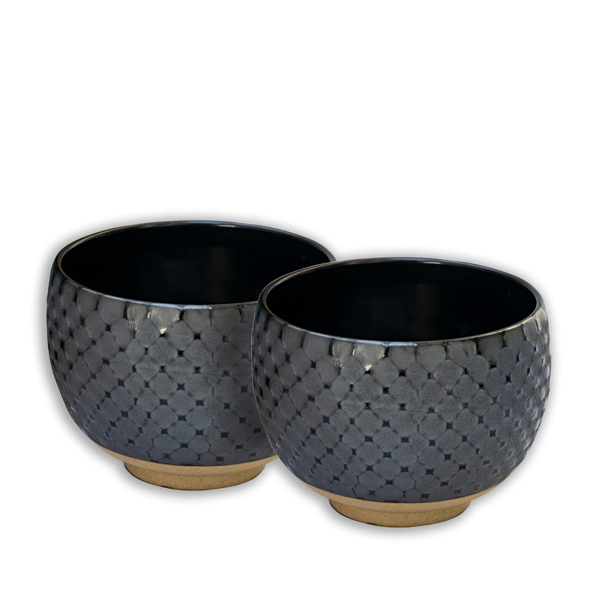 Black Ami Pattern Matcha Bowl by Aprika Life