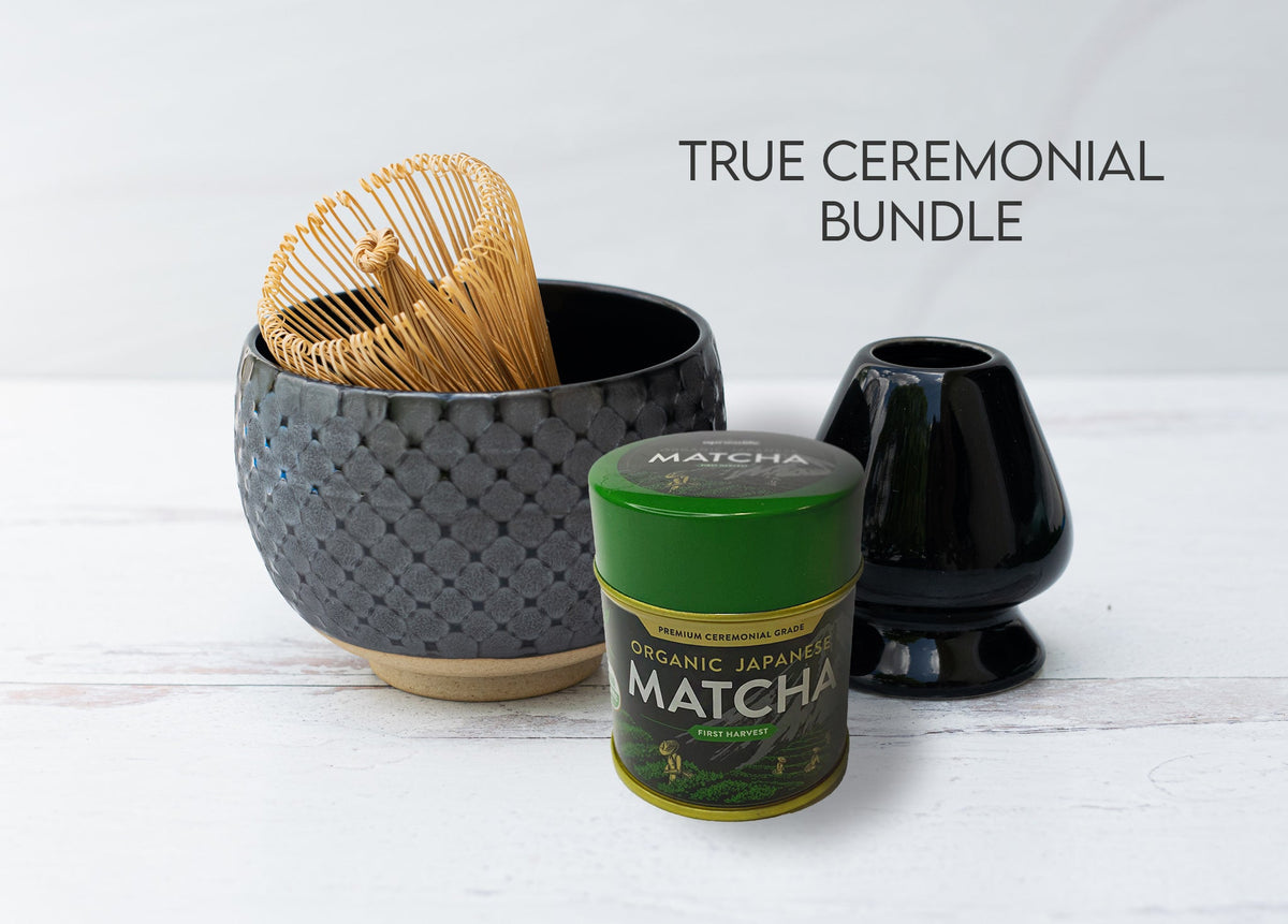 Black Ami Pattern Matcha Bowl by Aprika Life