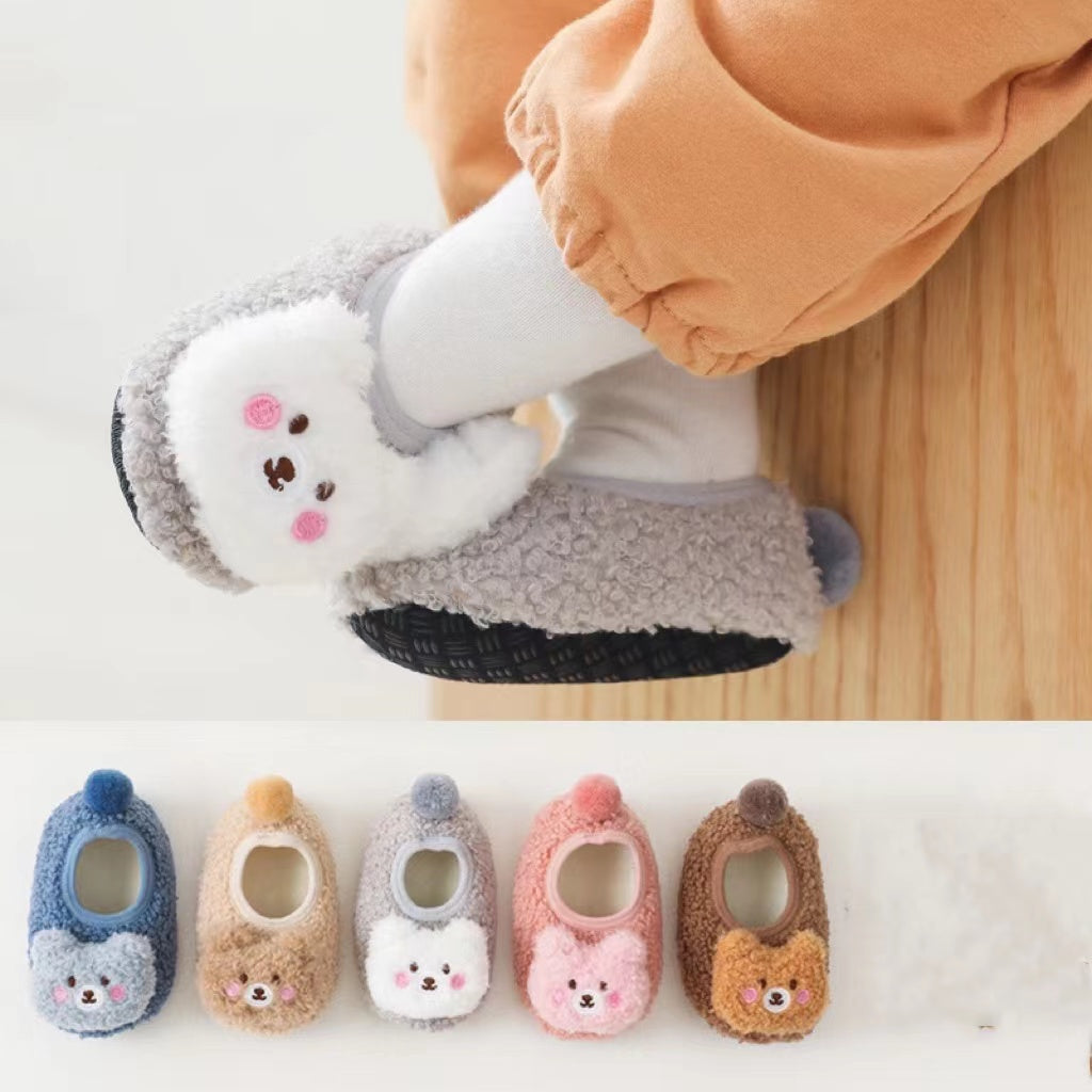 Baby 3D Cartoon Bear Patched Pattern Non-Slip Warm Shoes, MyKids-USA®, Shoes, MyKids-USA -  -  -  -  -  -  - 