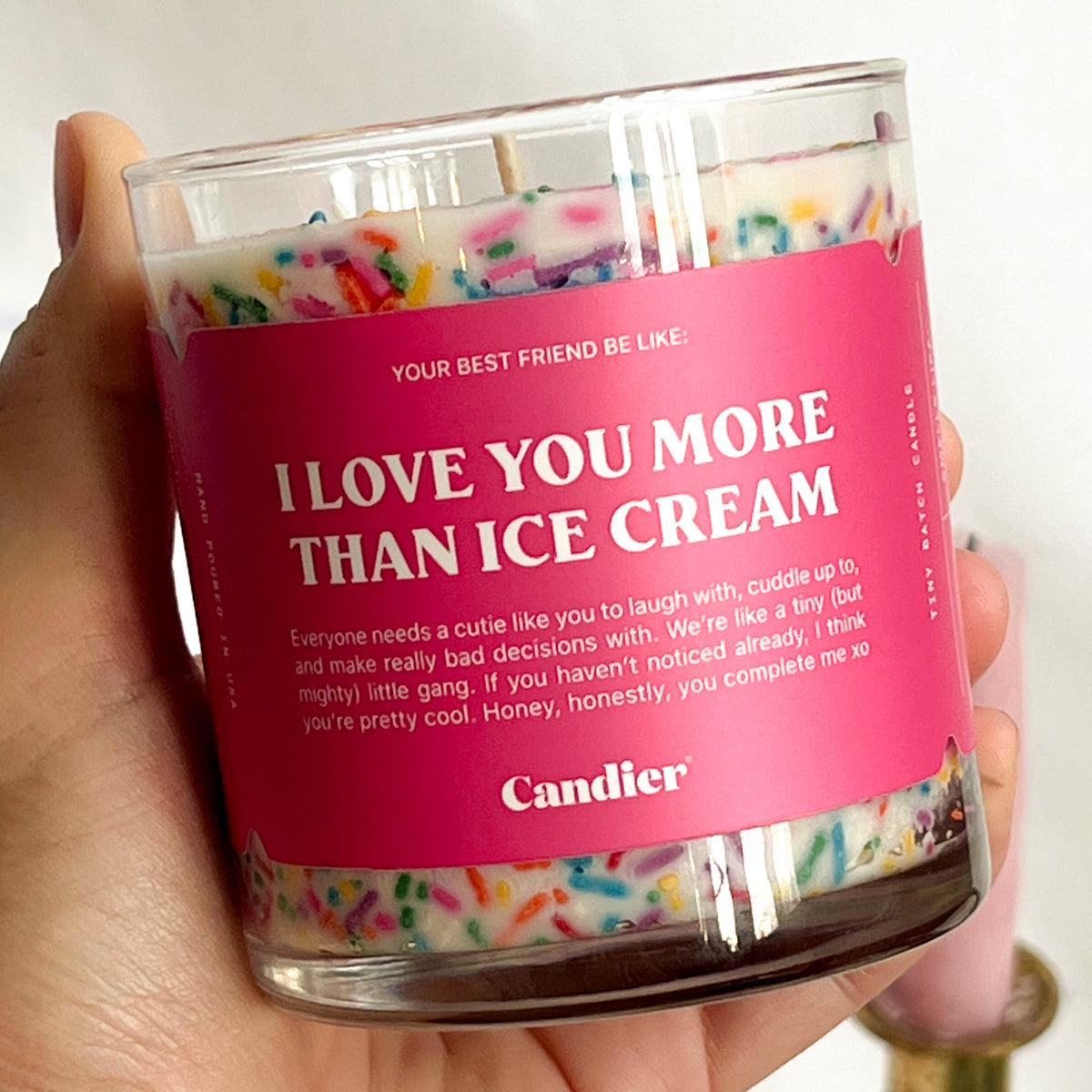 I LOVE YOU MORE THAN ICE CREAM CANDLE