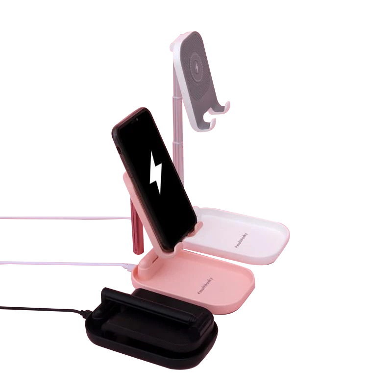 Deluxe Foldable Cell Phone Charger Stand &amp; iPad Holder by Multitasky