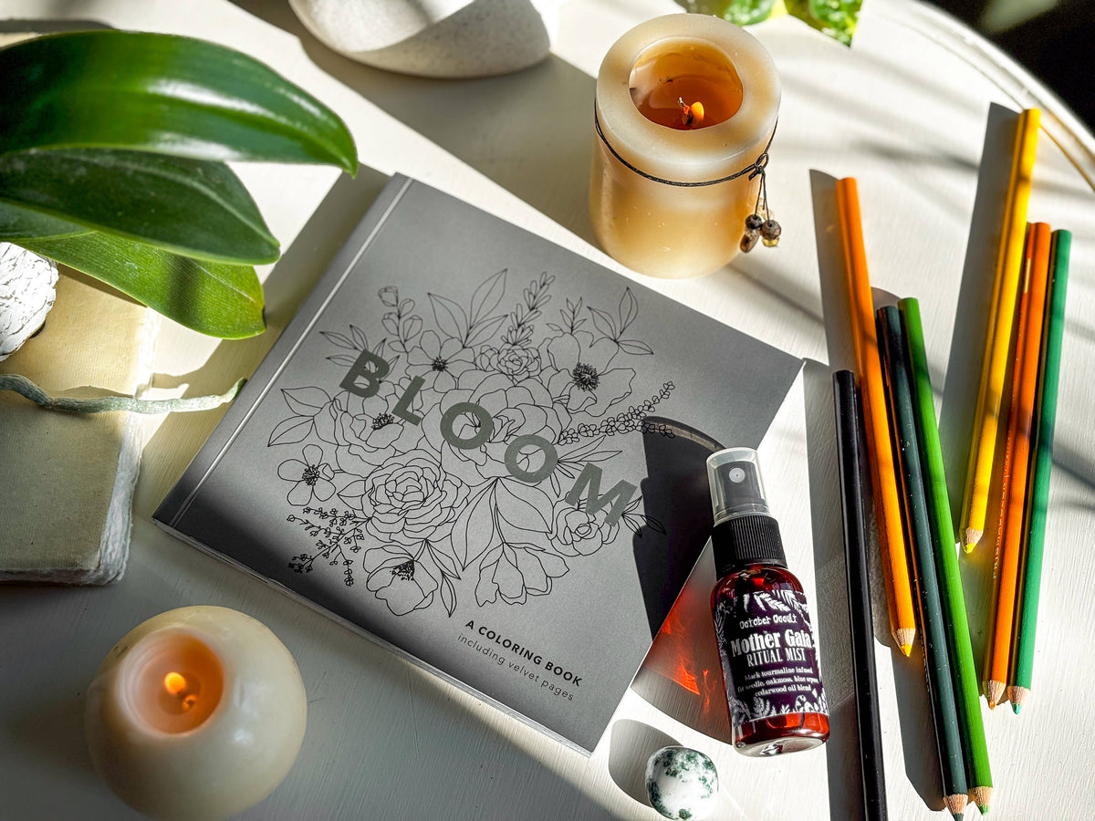 Bloom Mini Floral Adult Coloring Book