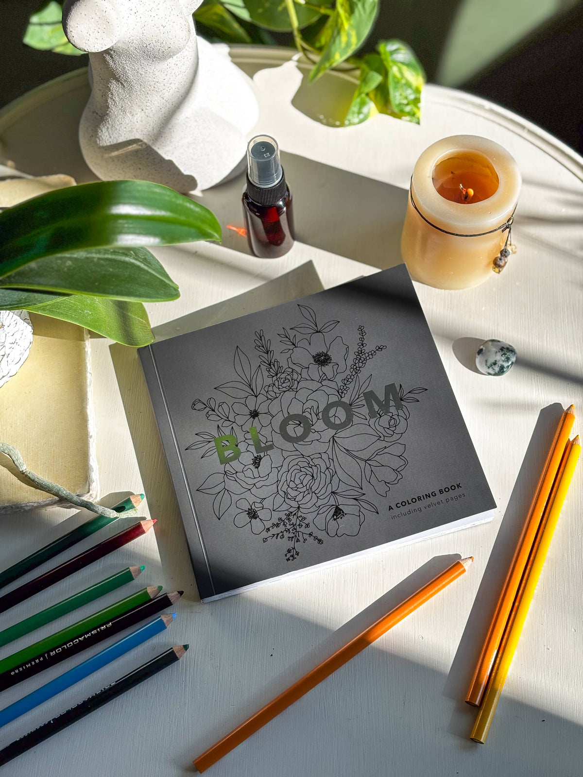Bloom Mini Floral Adult Coloring Book