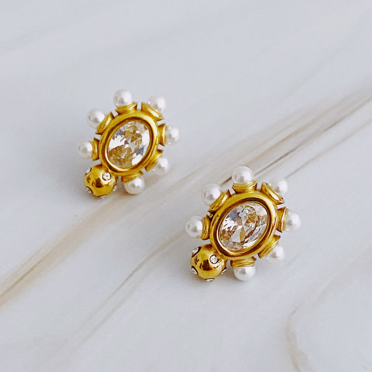 Glam on the Yacht Stud Earrings