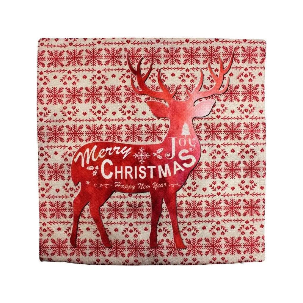 A Merry Little Christmas Reindeer Pillow | Pillow Cover