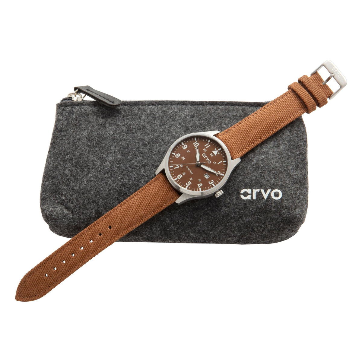 Arvo Rove Field Watch - Buckeye Brown by Arvo