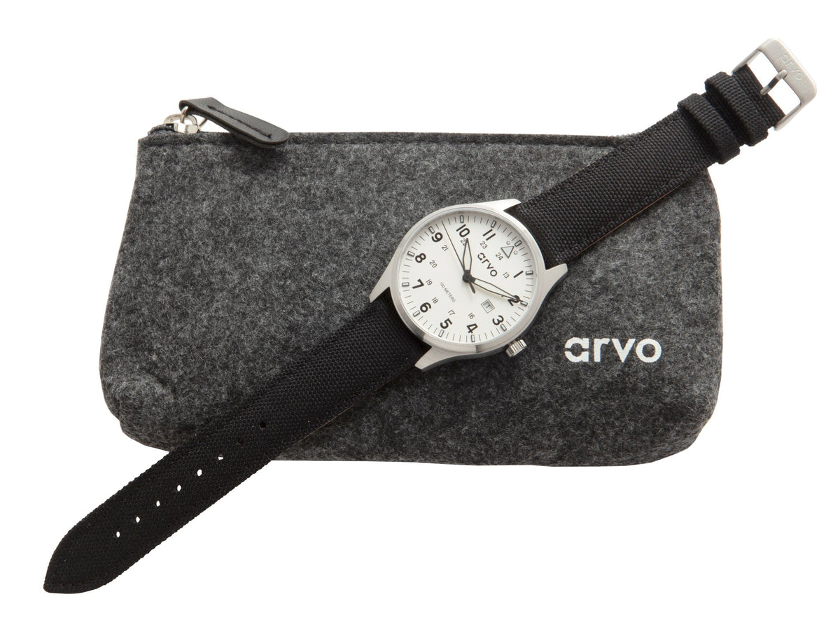 Arvo Rove Field Watch - Moon White by Arvo