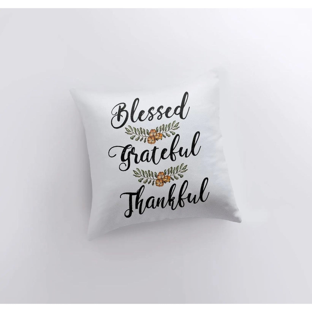 Blessed Grateful Thankful | Pillow Cover | Fall Decor | Fall Decoration | Thanksgiving Decor
