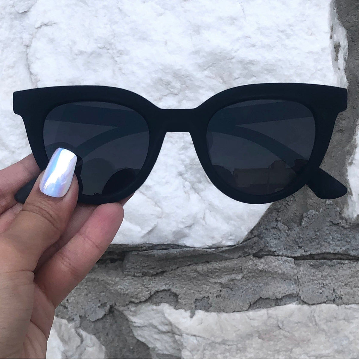 Brittany - Matte Black Sunglasses