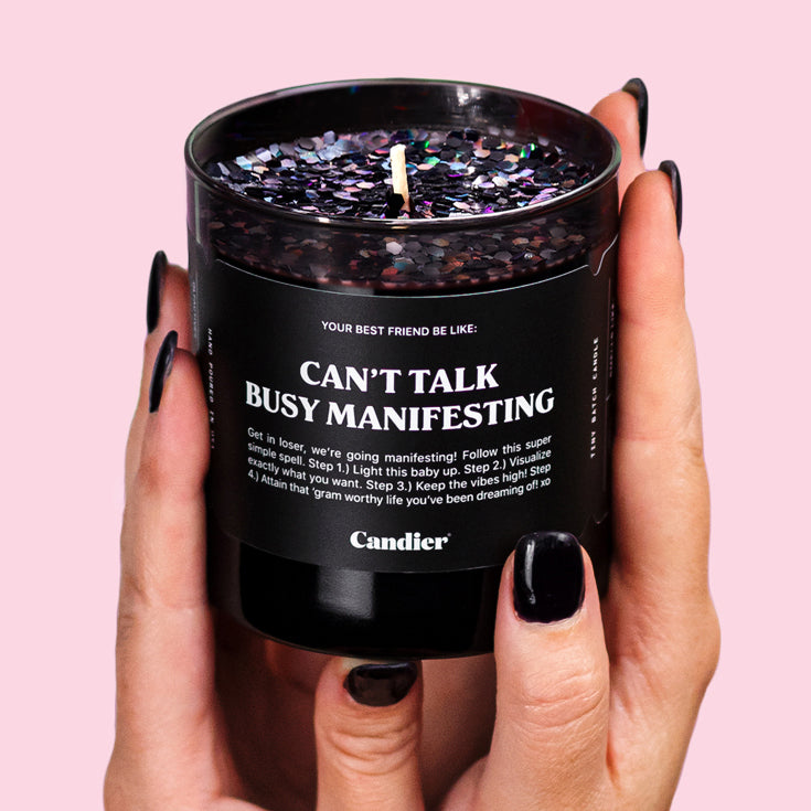 CANT TALK BUSY MANIFESTING CANDLE