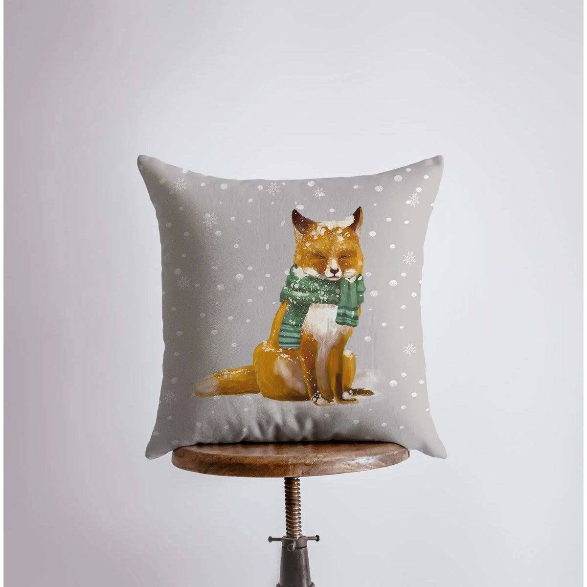 Christmas Fox | Throw Pillow | Pillow Cover