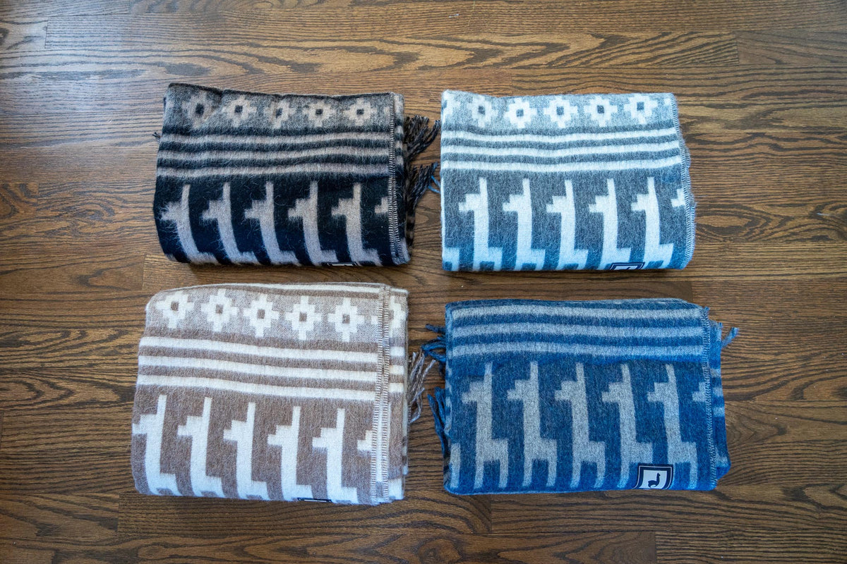 Alpaca Wool Throw Blanket