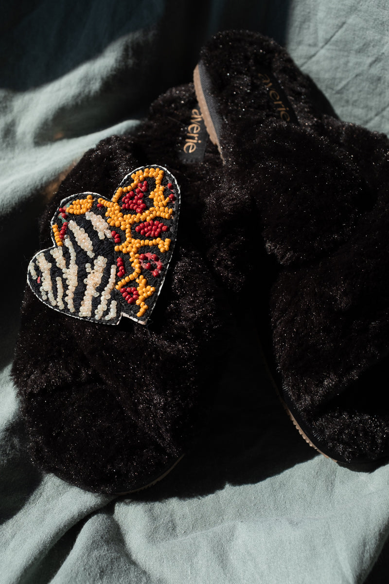 Lush Life Heart Slippers
