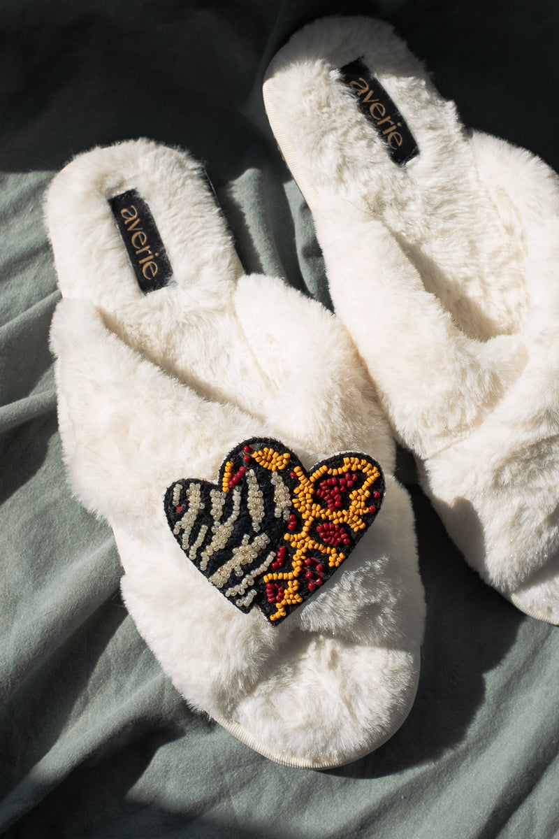 Lush Life Heart Slippers