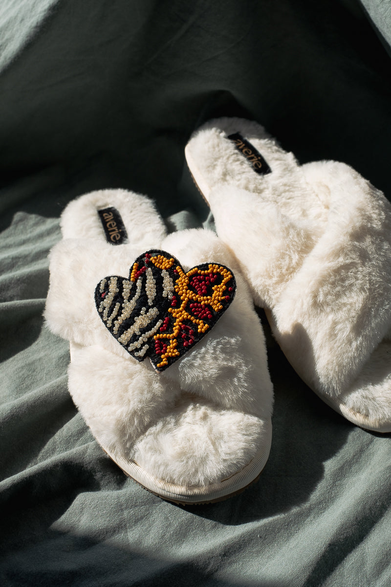 Lush Life Heart Slippers
