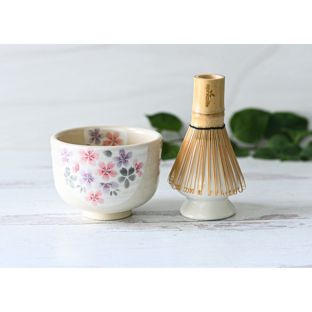 Kohiki Pink Sakura Matcha Bowl by Aprika Life