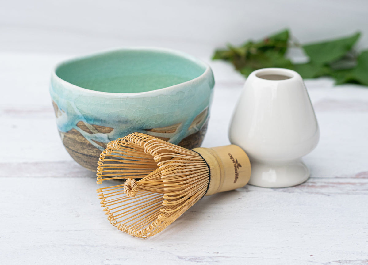 Blue &amp; White Small Matcha Bowl by Aprika Life