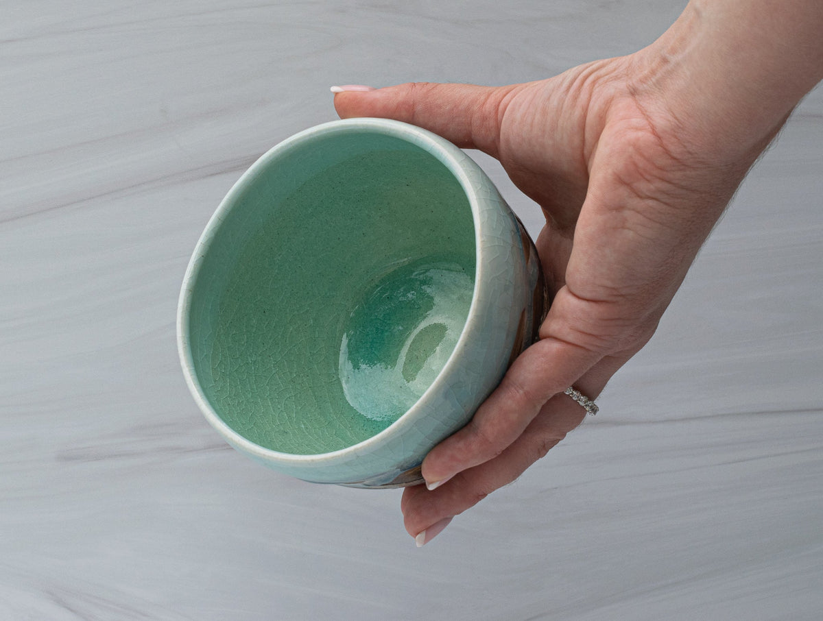 Blue &amp; White Small Matcha Bowl by Aprika Life