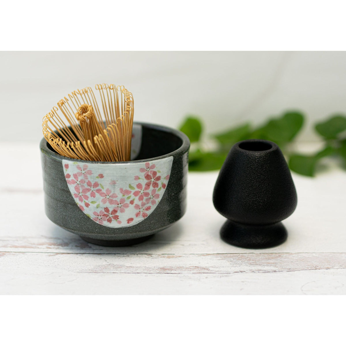 Dark Grey Flowers Bowl by Aprika Life