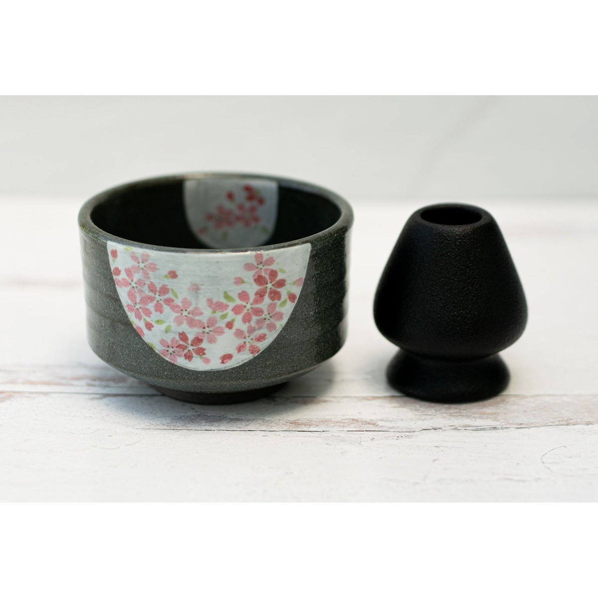 Dark Grey Flowers Bowl by Aprika Life