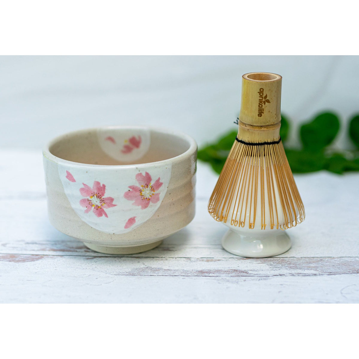 Beige with Pink Flowers Bowl by Aprika Life