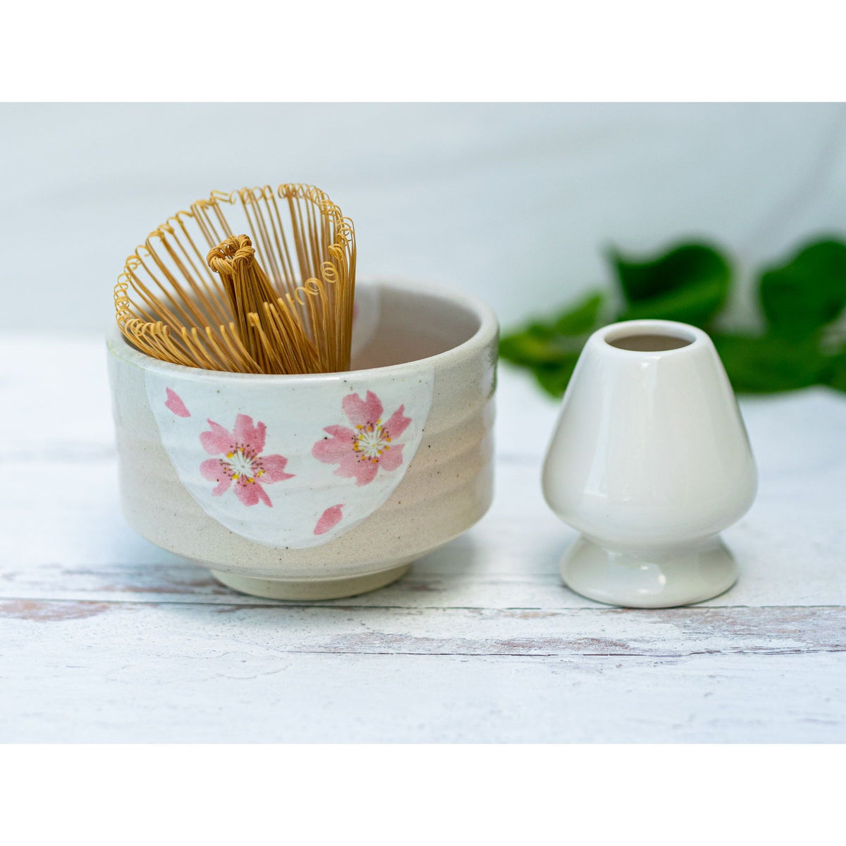 Beige with Pink Flowers Bowl by Aprika Life