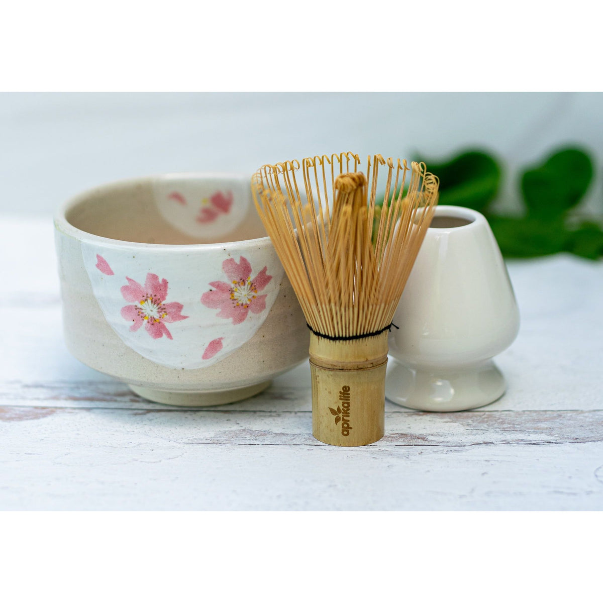 Beige with Pink Flowers Bowl by Aprika Life