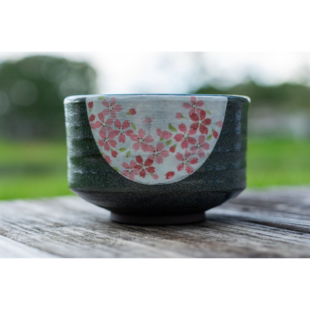 Dark Grey Flowers Bowl by Aprika Life