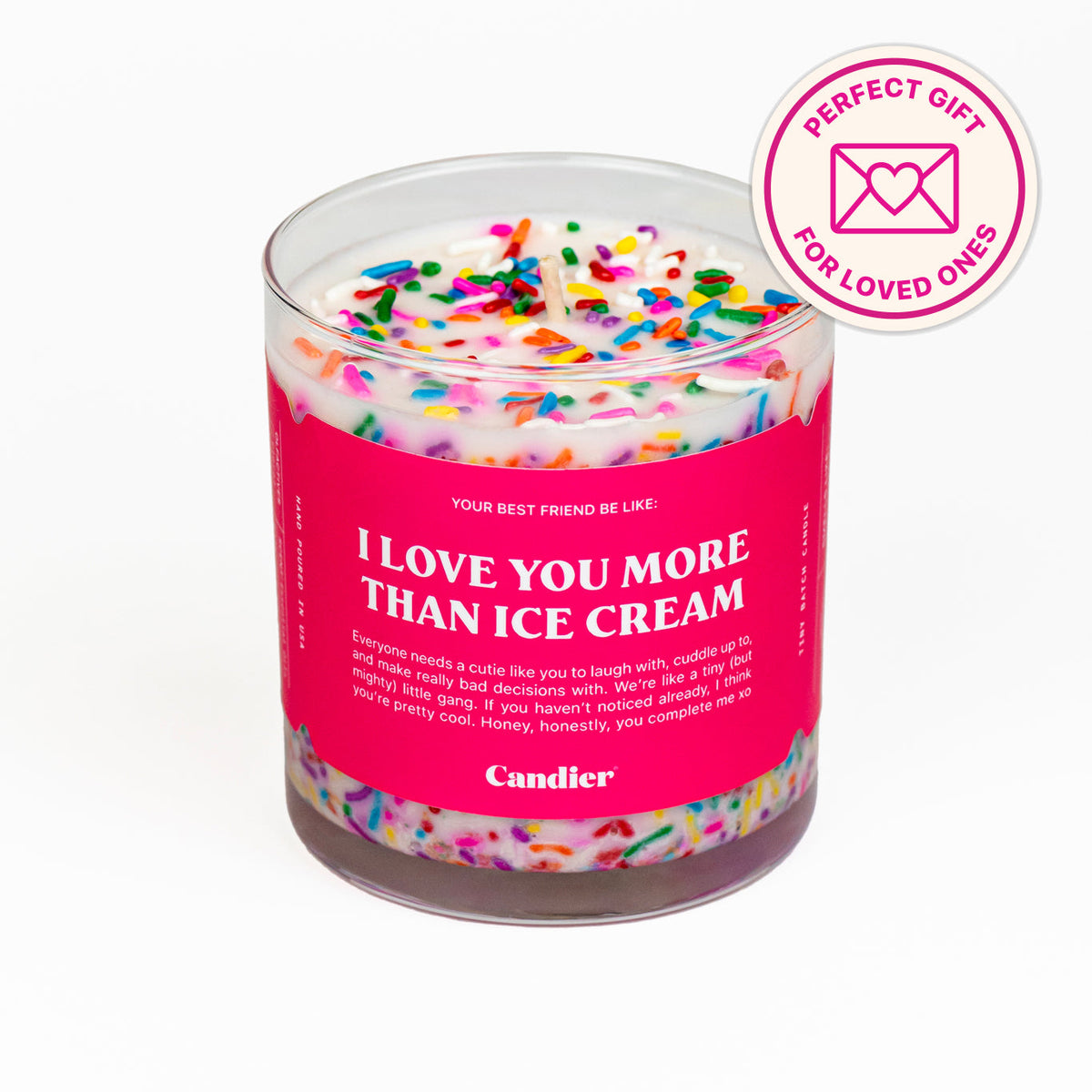 I LOVE YOU MORE THAN ICE CREAM CANDLE