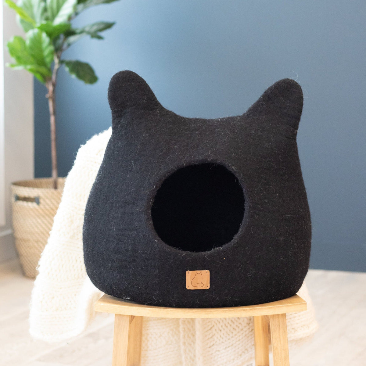 Night Black | Ear Style Cave by Fuzzy Cove