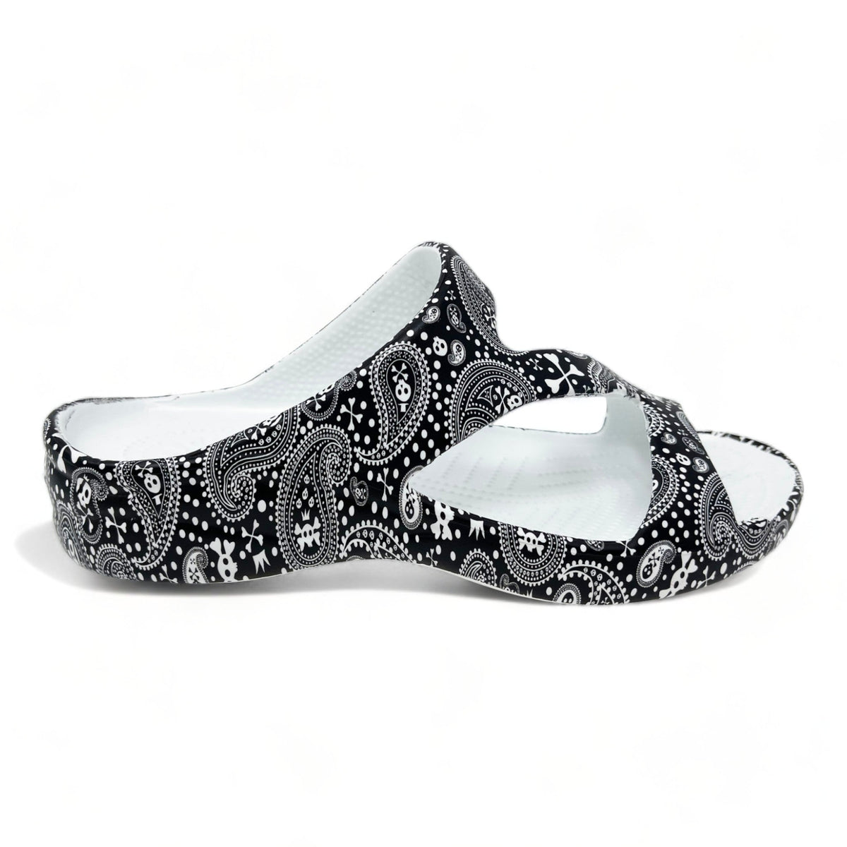 Women&#39;s PAW Print Z Sandals - Pirate Paisley by DAWGS USA