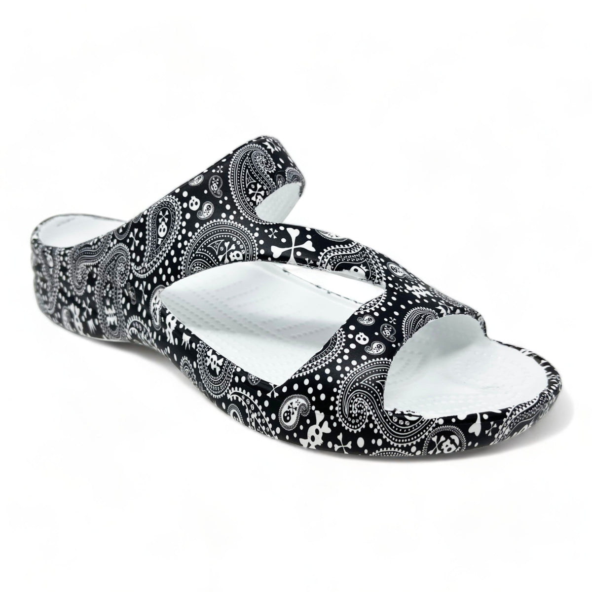 Women&#39;s PAW Print Z Sandals - Pirate Paisley by DAWGS USA