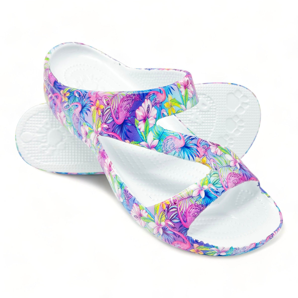 Women&#39;s PAW Print Z Sandals - Pretty in Pink by DAWGS USA