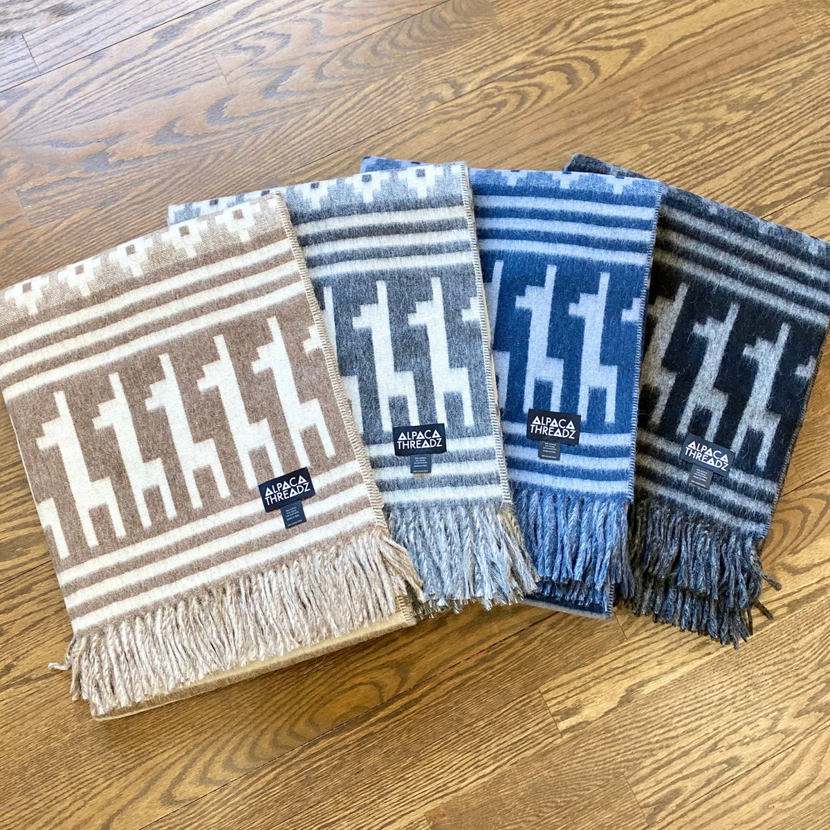 Alpaca Wool Throw Blanket