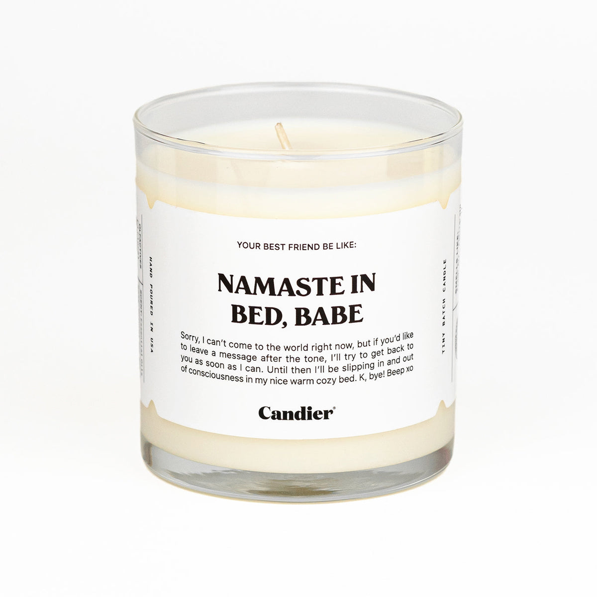 NAMASTE IN BED CANDLE by Shop Ryan Porter