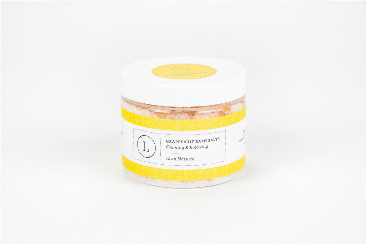 CBD Grapefruit Natural Bath Salt Soak with CBD. Made with Dead sea, Epsom and Himalayan salts (THC free)