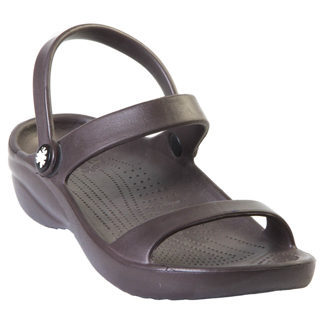 Women&#39;s 3-Strap Sandals - Dark Brown by DAWGS USA