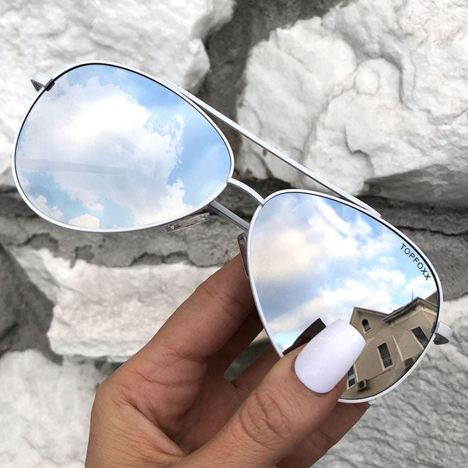 Amelia - Silver Sunglasses