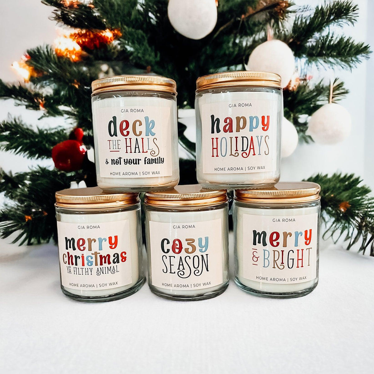 Deck the Halls Candle